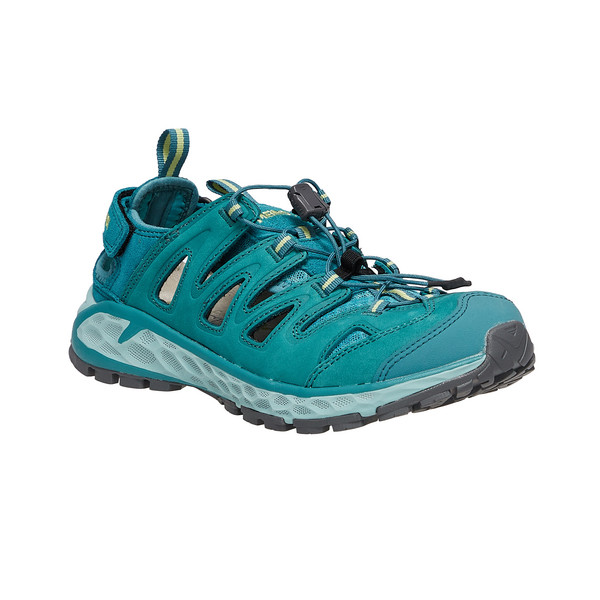 MEINDL | BRINDISI LADY - C FIT PW Damen - Trekkingsandalen | Türkis/Gelb